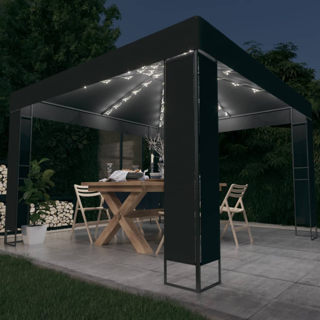 Dārza Nojume Ar Dubulto Jumtu Un Led, 3X3X2,7M,
