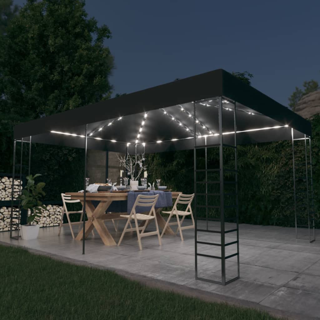 Dārza Nojume Ar Led Lampiņu Virtenēm, 4X3X2,7 M,