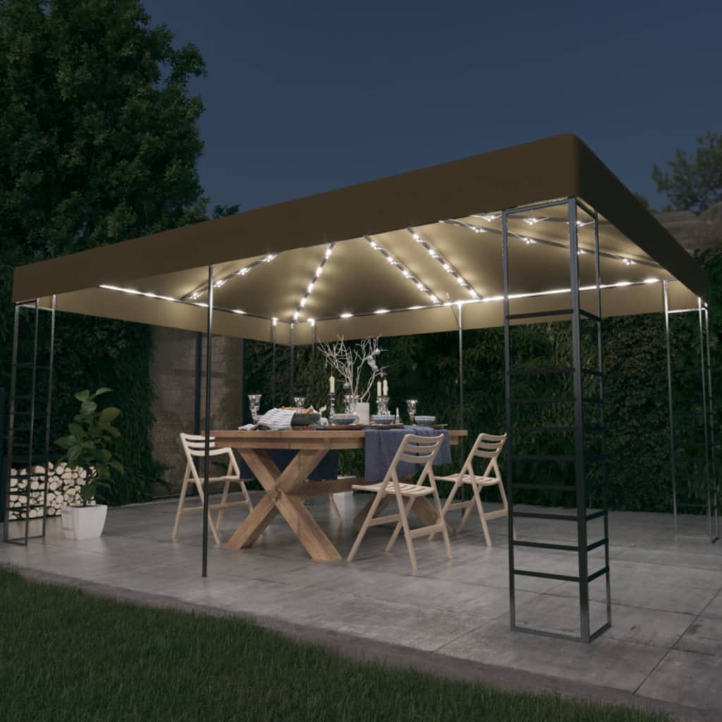 Dārza Nojume Ar Led Lampiņu Virtenēm, 4X3X2,7 M,