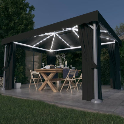 Dārza Nojume Ar Aizkariem Un Led Lampiņām, , Krēmbalta
