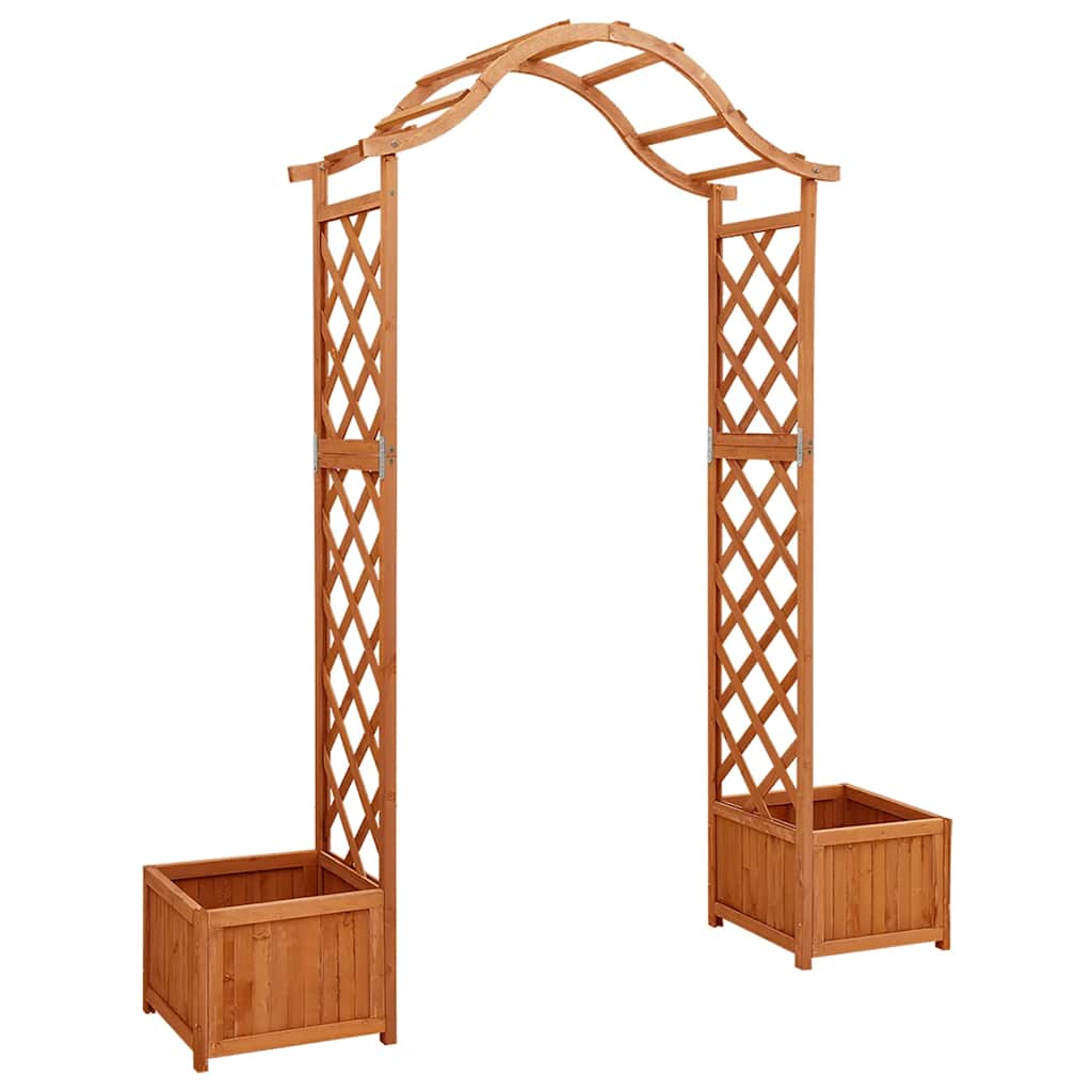 Dārza Pergola Ar Puķu Kasti, Egles Masīvkoks