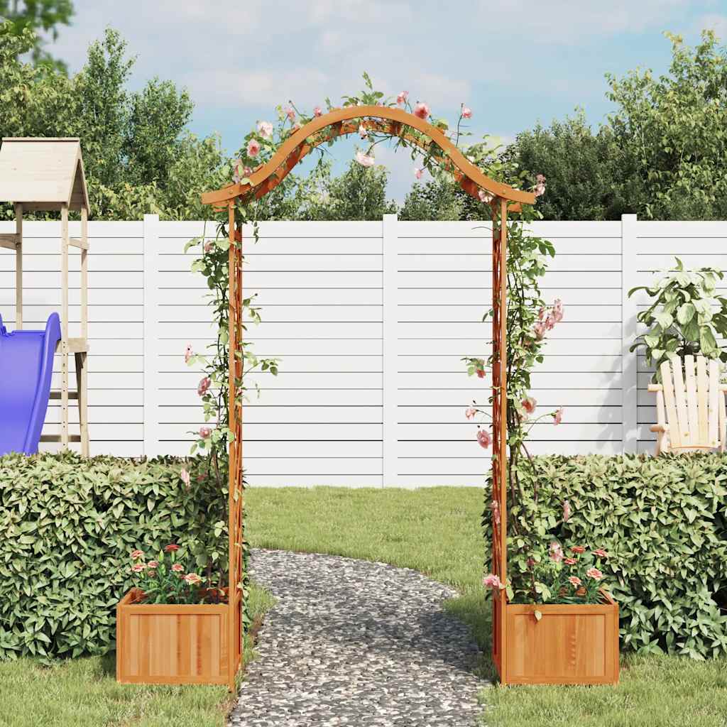 Dārza Pergola Ar Puķu Kasti, Egles Masīvkoks