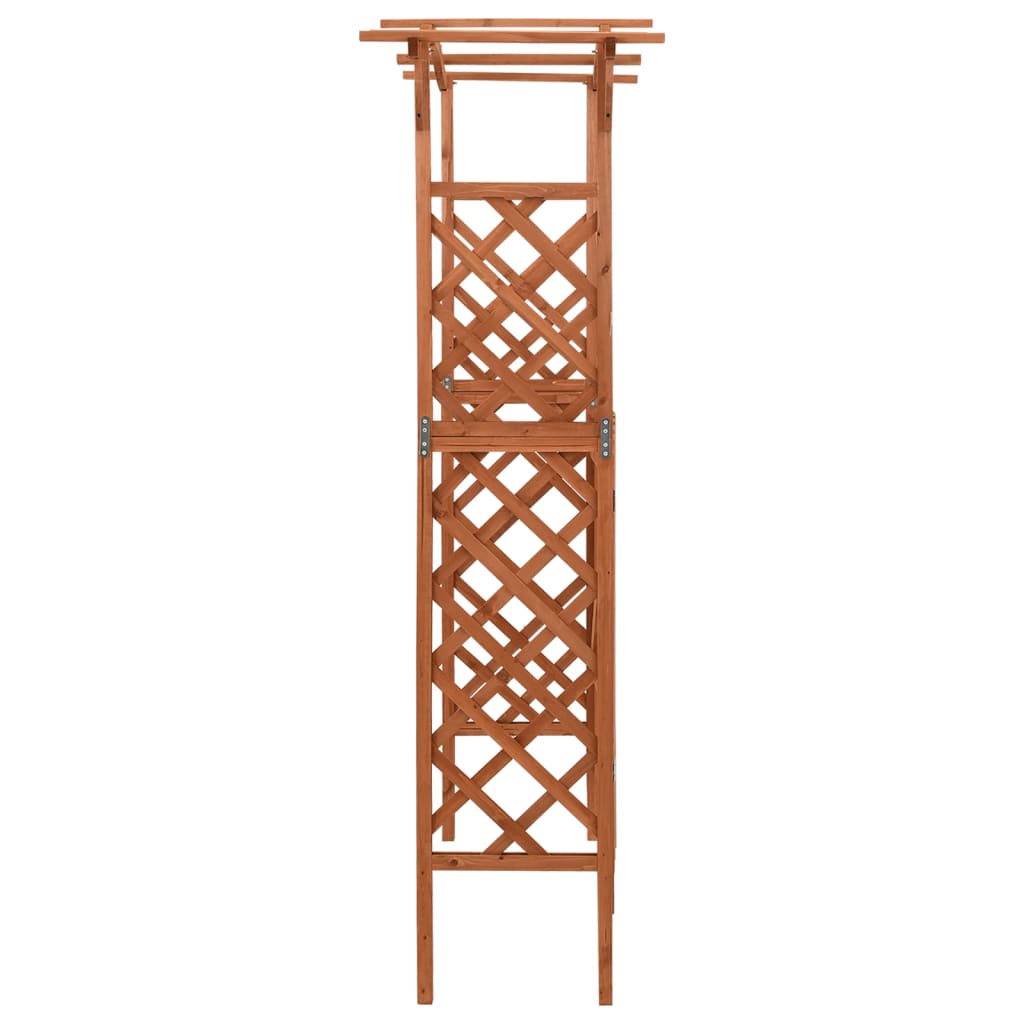 Pergola Ar Vārtiem, 116X40X204 Cm, Egles Masīvkoks
