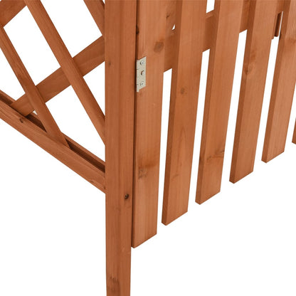 Pergola Ar Vārtiem, 116X40X204 Cm, Egles Masīvkoks