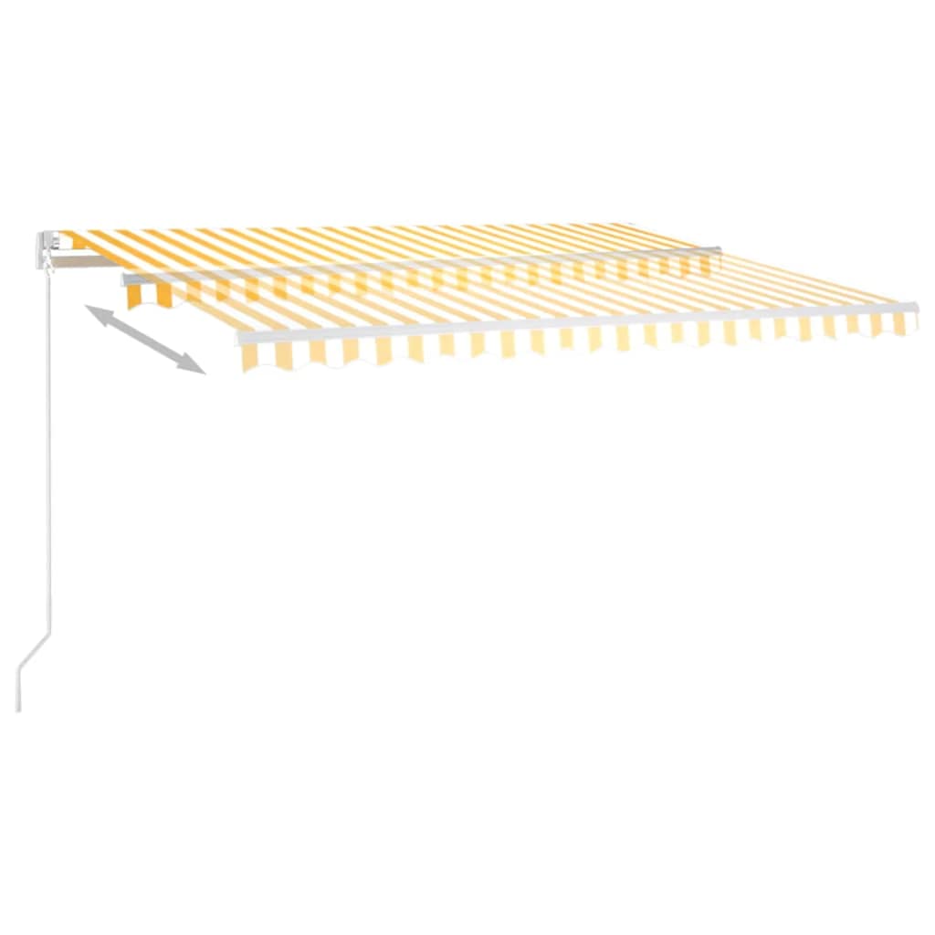 Izvelkama Markīze Ar Led, , Manuāla, Dzeltenbalta