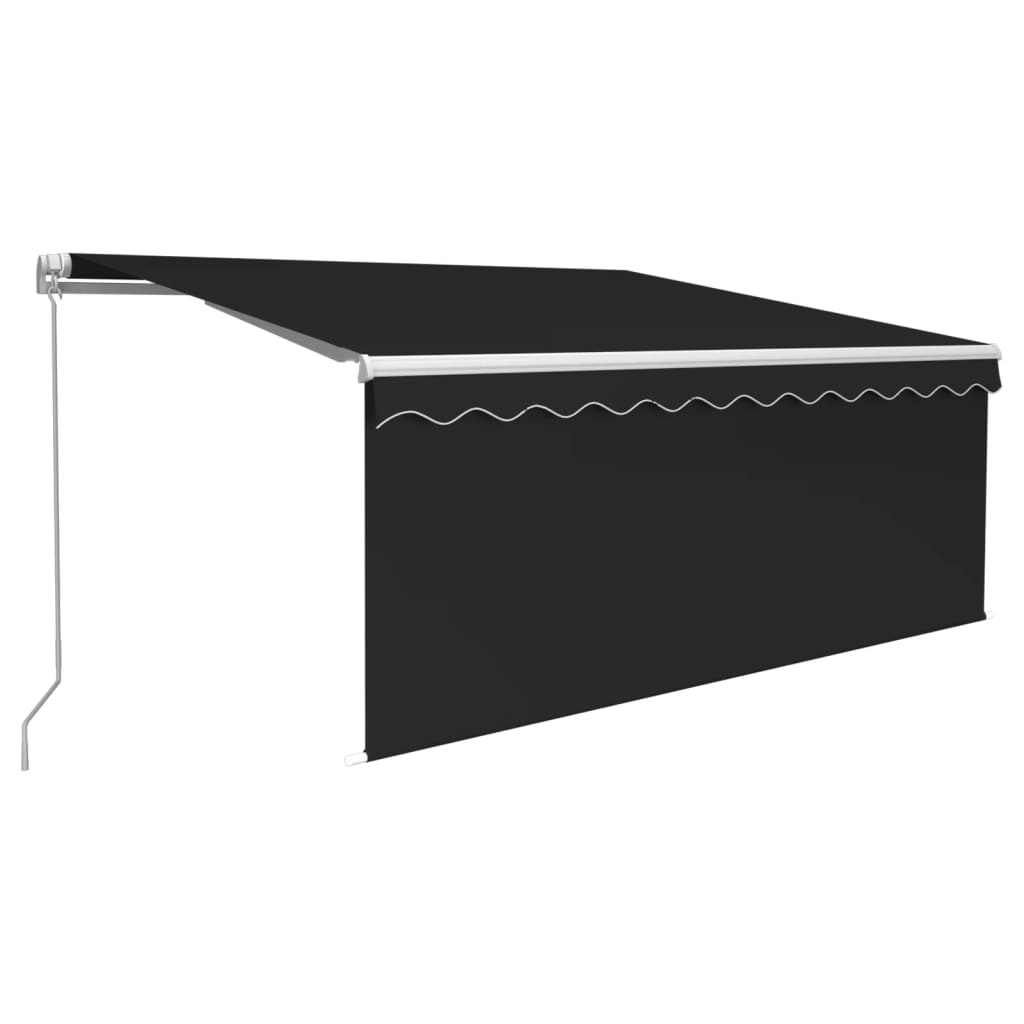 Izvelkama Markīze Ar Žalūziju, 3X2,5 M, Manuāla, Antracītpelēka