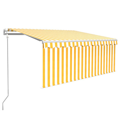 Izvelkama Markīze Ar Žalūziju, 3,5X2,5 M, Dzeltenbalta