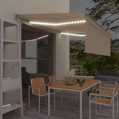 Markīze Ar Žalūziju, Led, Vēja Sensoru, 4,5X3 M, Zila Ar Baltu