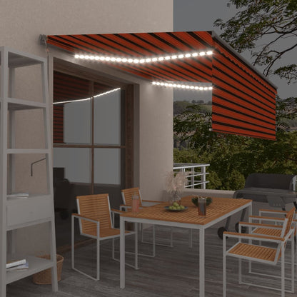 Markīze Ar Žalūziju, Led, Vēja Sensoru, 4,5X3 M, Zila Ar Baltu