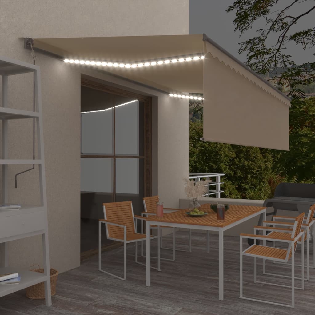 Markīze Ar Žalūziju, Led, Vēja Sensoru, 4,5X3 M, Zila Ar Baltu
