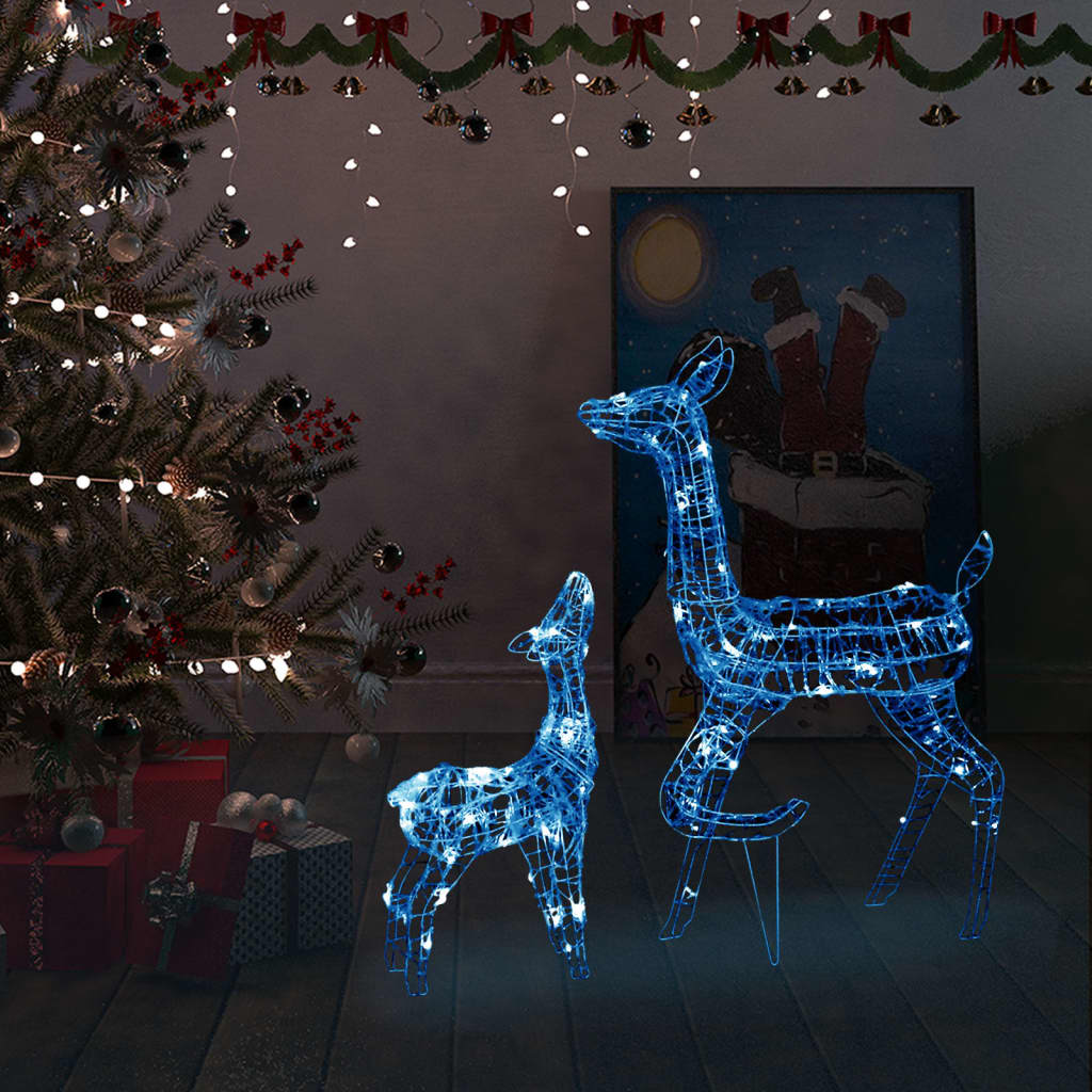 Akrila Ziemeļbriežu Ziemassvētku Dekorācija, 160 S Led