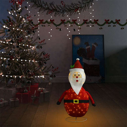 Dekoratīva Ziemassvētku Vecīša Figūra Ar Led, Audums,