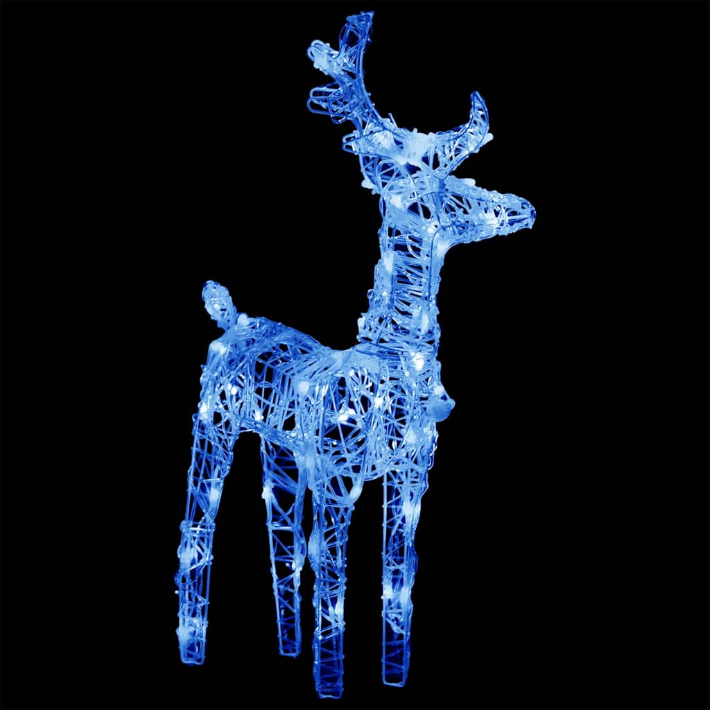 Ziemassvētku Dekorācija, Ziemeļbrieži, Kamanas, 160 Led, 130 Cm