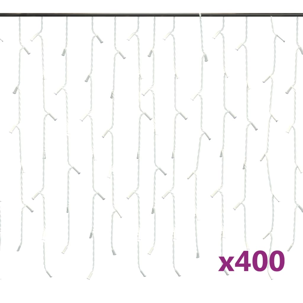 Led Lampiņu Aizkars, 10 M, 400 S Led, 8 Funkcijas