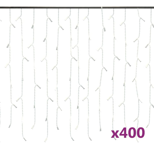 Led Lampiņu Aizkars, 10 M, 400 S Led, 8 Funkcijas