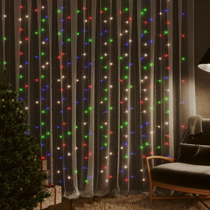 Led Lampiņu Aizkars, 3X3 M, 300 Led, Zils, 8 Funkcijas