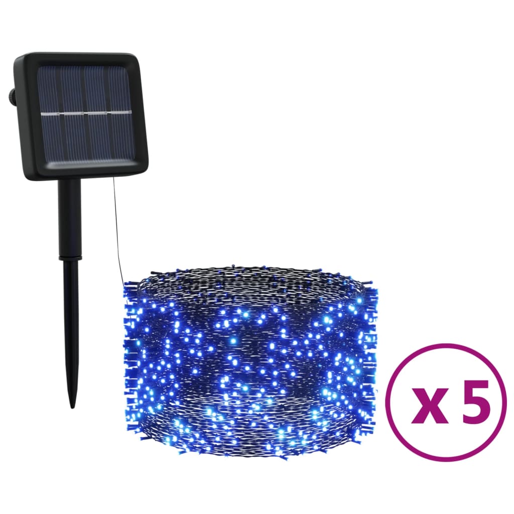 Solārā Lampiņu Virtene, 5 Gab., 5X200 Led,