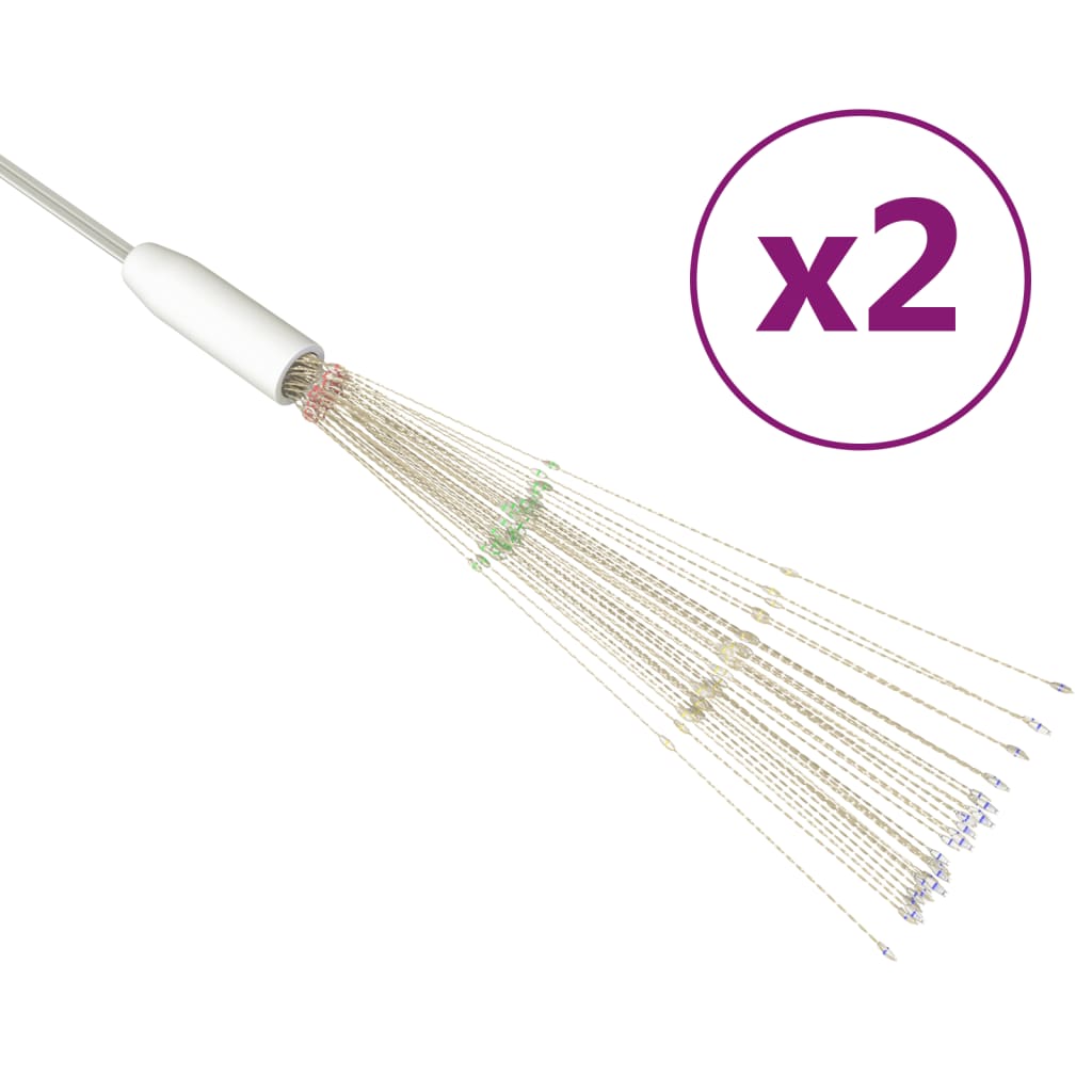 Ziemassvētku Lampiņas, 2 Gab., Daudzkrāsainas, 20 Cm, 280 Led