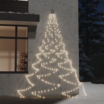 Sienas Dekorācija Ar Metāla Āķi, 260 Silti Baltas Led, 3 M