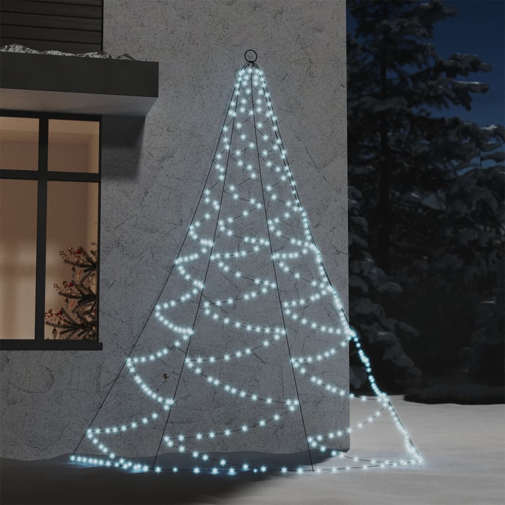 Sienas Dekorācija Ar Metāla Āķi, 260 Silti Baltas Led, 3 M