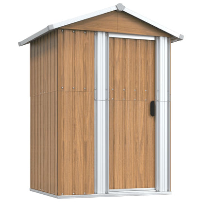 Dārza Šķūnis, Brūns, 126X97,5X177 Cm, Cinkots Tērauds