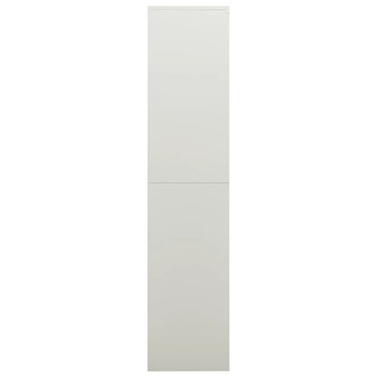 Ģērbtuves Skapis, 90X40X180 Cm, Gaiši Pelēks, Tērauds
