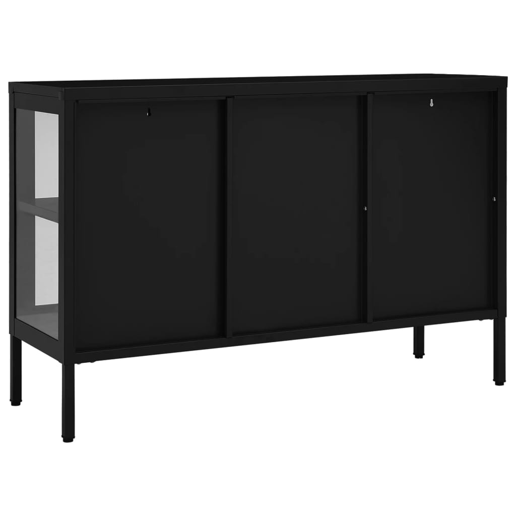 Kumode, , 105X35X70 Cm, Tērauds Un Stikls