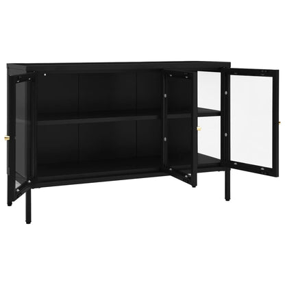 Kumode, , 105X35X70 Cm, Tērauds Un Stikls
