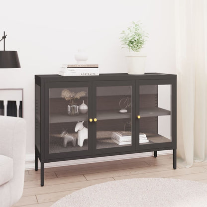 Kumode, , 105X35X70 Cm, Tērauds Un Stikls