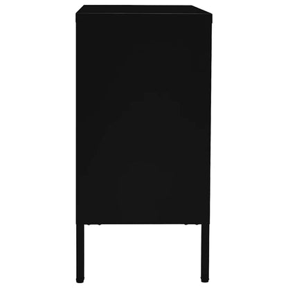 Kumode, , 75X35X70 Cm, Tērauds Un Rūdīts Stikls