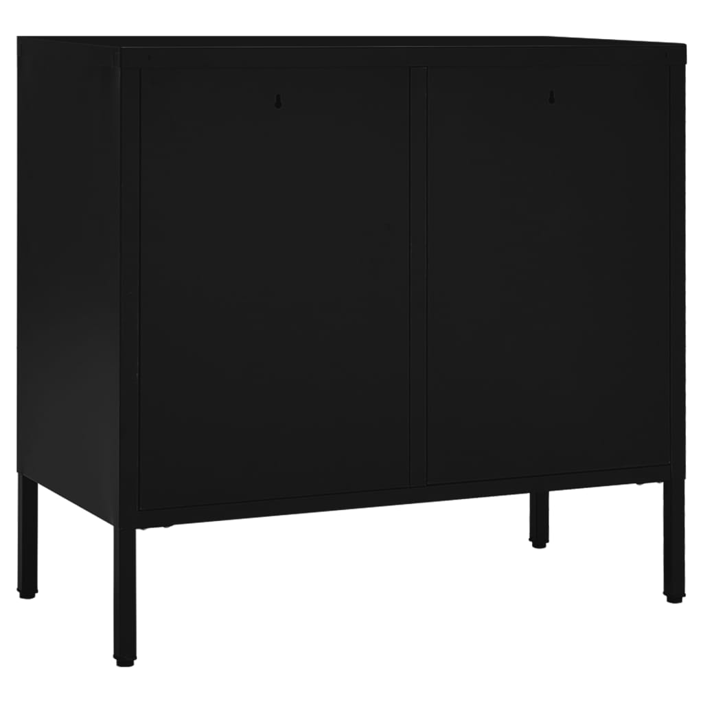 Kumode, , 75X35X70 Cm, Tērauds Un Rūdīts Stikls