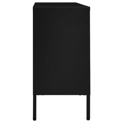 Kumode, , 105X35X70 Cm, Tērauds Un Rūdīts Stikls