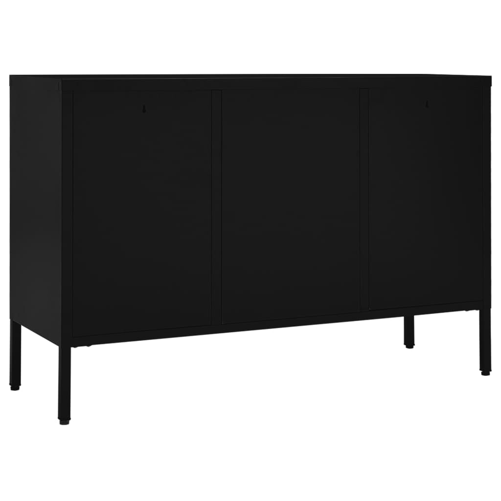 Kumode, , 105X35X70 Cm, Tērauds Un Rūdīts Stikls