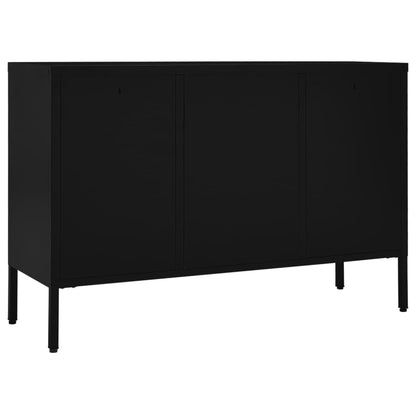 Kumode, , 105X35X70 Cm, Tērauds Un Rūdīts Stikls