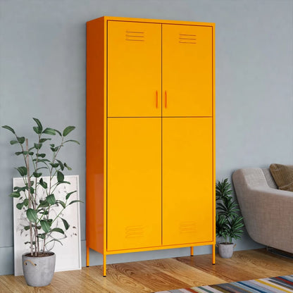 Skapis, 90X50X180 Cm, Tērauds, Balts