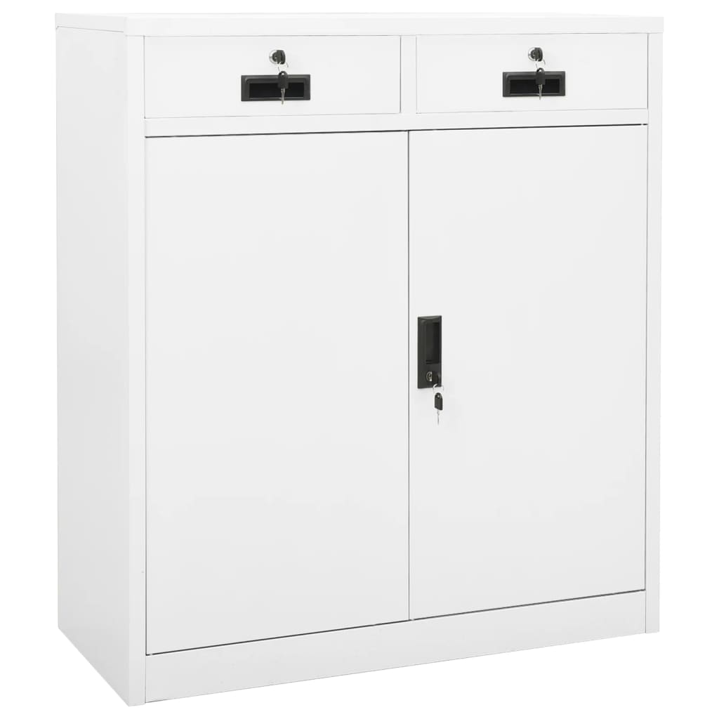Biroja Skapis, 90X40X102 Cm, Melns, Tērauds