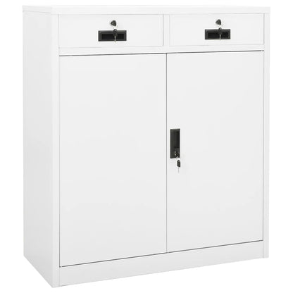 Biroja Skapis, 90X40X102 Cm, Melns, Tērauds