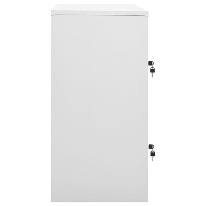 Ģērbtuves Skapis, 90X45X92,5 Cm, Tērauds, Gaiši Pelēks Un Zils Gaiši Pelēka Un Zila