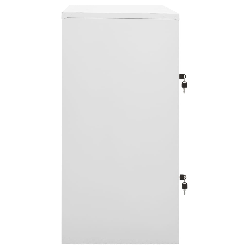 Ģērbtuves Skapis, 90X45X92,5 Cm, Tērauds, Gaiši Pelēks, Sarkans Gaiši Pelēka Un Sarkana