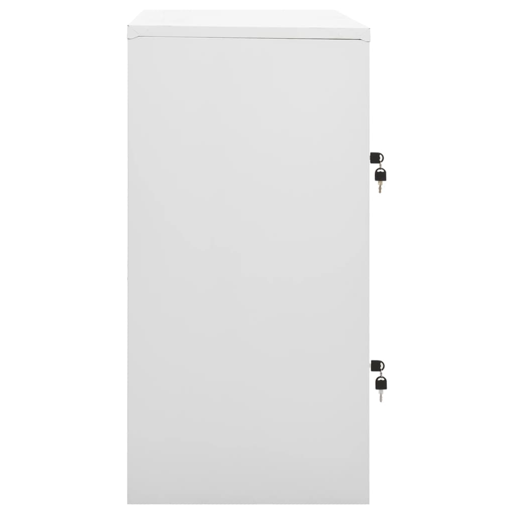 Ģērbtuves Skapis, 90X45X92,5 Cm, Tērauds, Gaiši Pelēks Un Zaļš Gaiši Pelēka Un Zaļa