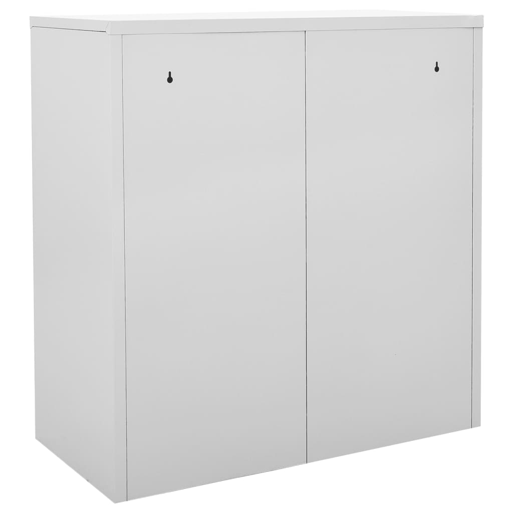 Ģērbtuves Skapis, 90X45X92,5 Cm, Tērauds, Gaiši Pelēks Un Zils Gaiši Pelēka Un Zila