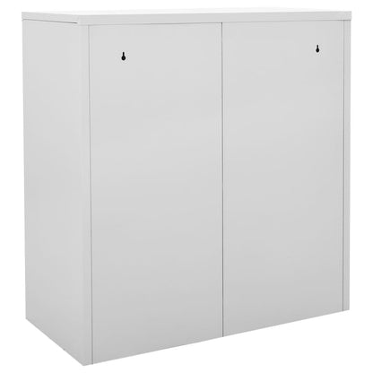 Ģērbtuves Skapis, 90X45X92,5 Cm, Tērauds, Gaiši Pelēks, Sarkans Gaiši Pelēka Un Sarkana