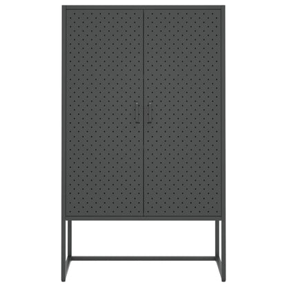 Augstais Skapītis, Antracītpelēks, 80X35X135 Cm, Tērauds