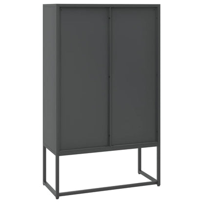 Augstais Skapītis, Antracītpelēks, 80X35X135 Cm, Tērauds