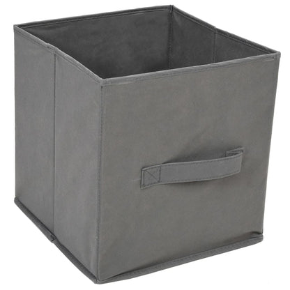 Plaukts Ar 3 Auduma Groziem, Pelēks, 34X34X101 Cm, Tērauds