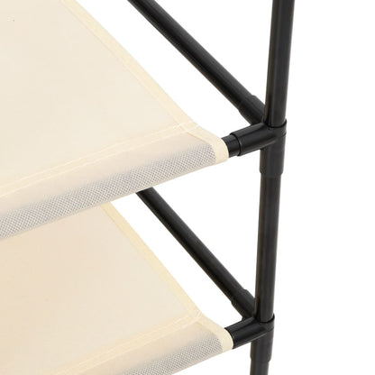 Plaukts Ar 4 Auduma Groziem, Bēšs, 63X30X71 Cm, Tērauds