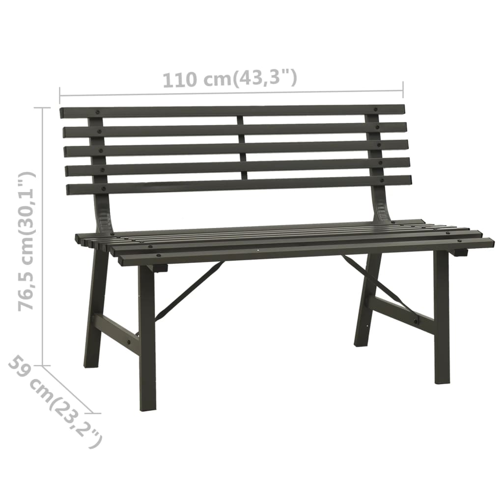 Dārza Sols, 110 Cm, Tērauds, Melns