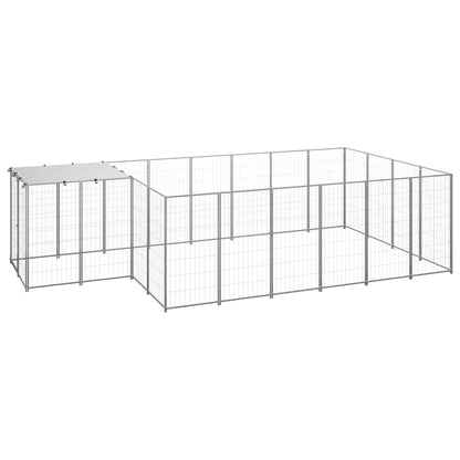 Suņu Voljērs, Melns, 8,47 M², Tērauds