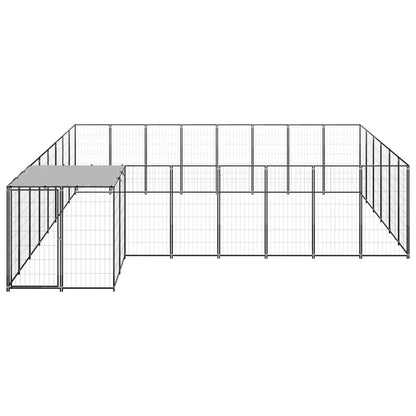 Suņu Voljērs, 15,73 M², Tērauds, Melns