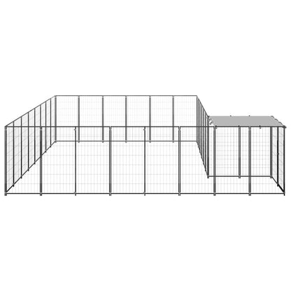 Suņu Voljērs, 15,73 M², Tērauds, Melns